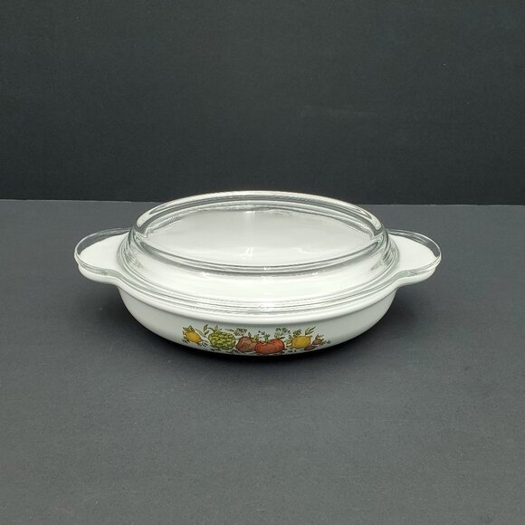 Corningware Spice of Life Small Oval Casserole Dish with Glass Lid Oval Grab-It - Picture 3 of 9